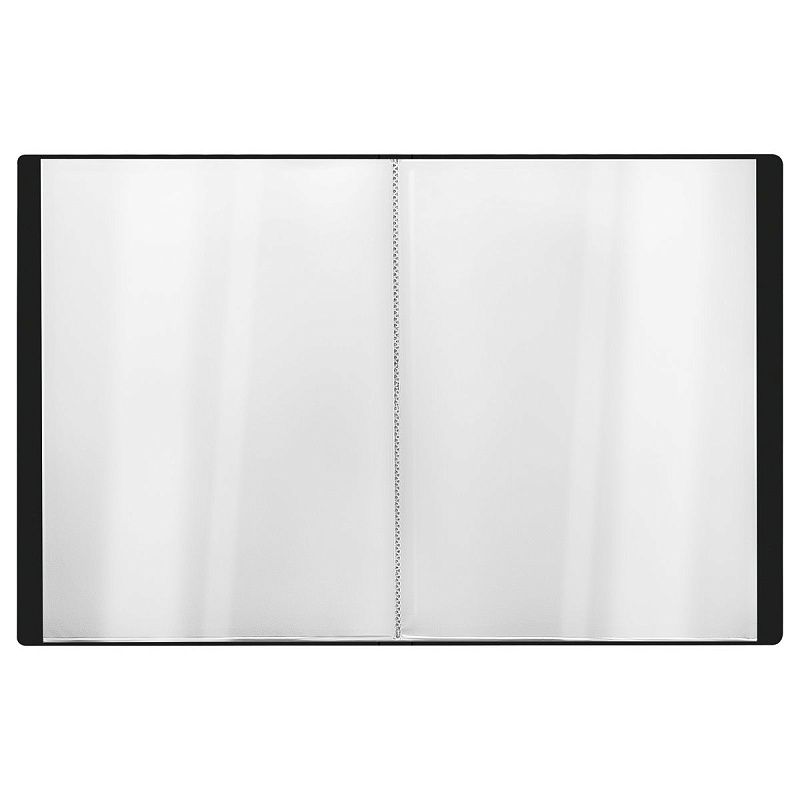 Папка с 40 вкладышами СТАММ "Стандарт" А4, 21мм, 600мкм, пластик, черная 