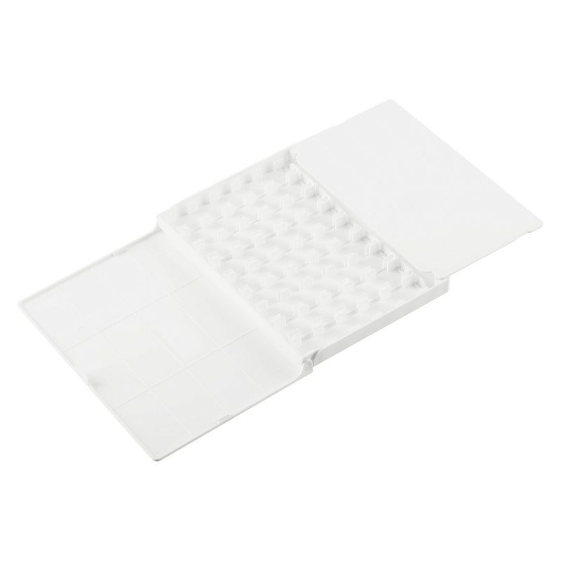 Пенал для акварели пластиковый Гамма, 36 кювет, белый, с палитрой