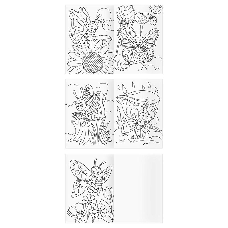 Раскраска А4,  8 стр., ТРИ СОВЫ "Сказочная раскраска"