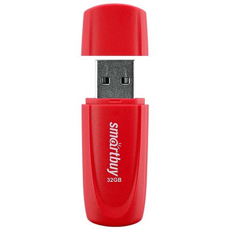 Память Smart Buy "Scout"  32GB, USB 2.0 Flash Drive, красный