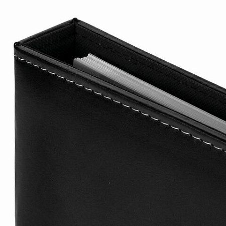 Фотоальбом BRAUBERG "Premium Black" 20 магнитных листов 30х32 см, под кожу, черный, 391186