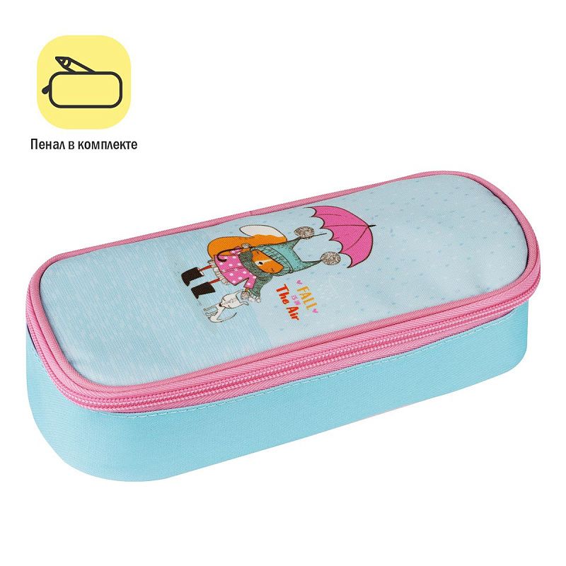 Ранец ArtSpace School Friend "Sweet Friends" 39*30*18см, 2 отделения, 2 кармана, анатомическая спинка, пенал, мешок для обуви 