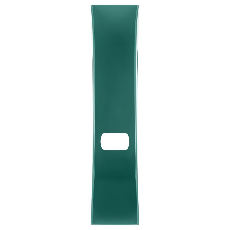 Лоток для бумаг вертикальный СТАММ "Респект", темно-зеленый, ширина 70мм