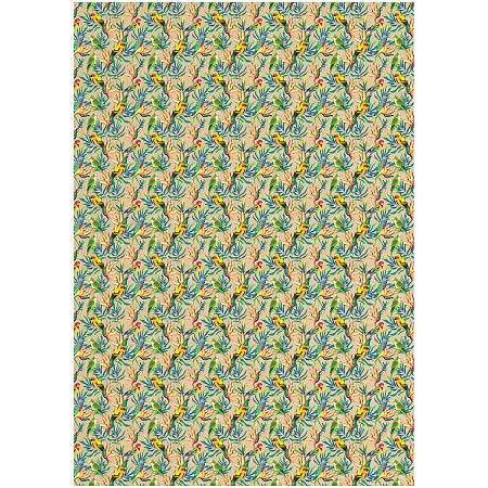 Упаковочная бумага крафт 70*100см, MESHU "Акварельные штрихи", 70г/м2, ассорти 5 дизайнов