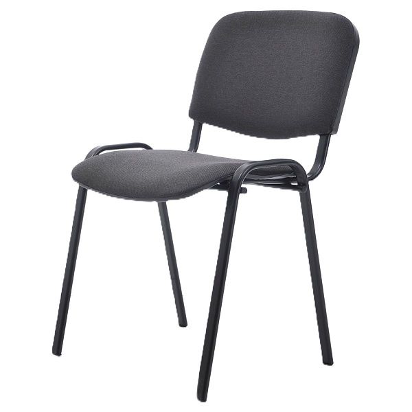 Стул Фабрикант "Изо" ТК-1, BL, каркас черный, обивка ткань черная
