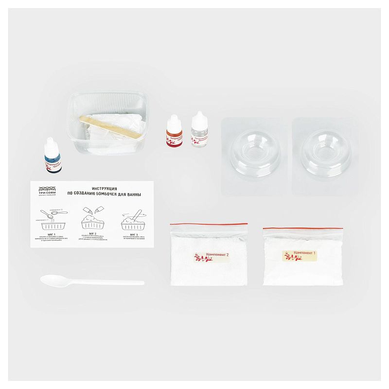 Набор для создания бомбочек ТРИ СОВЫ "Пончик", картонная коробка