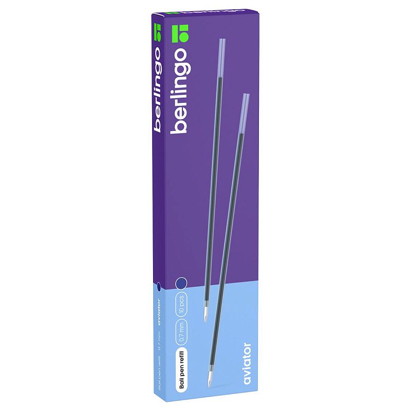 Стержень шариковый Berlingo "Aviator", светло-синий, 143 мм, 0,7мм 