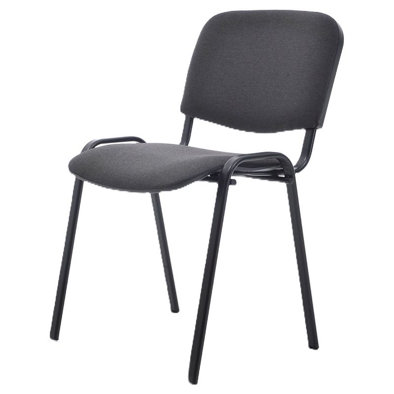 Стул Фабрикант "Изо" ТК-1, BL, каркас черный, обивка ткань черная