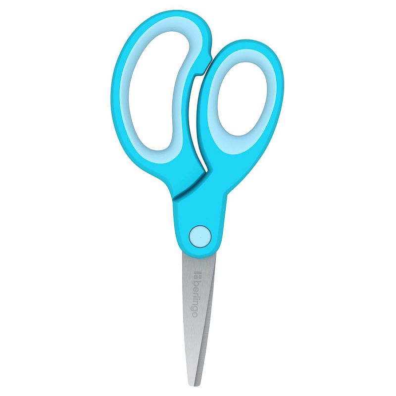 Ножницы детские для левшей Berlingo 13см, европодвес 