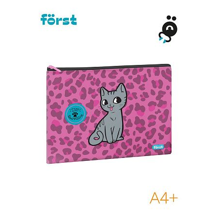 Папка текстильная А4 Först "PAWsitive", 335*245мм, 1 отделение, полиэстер 