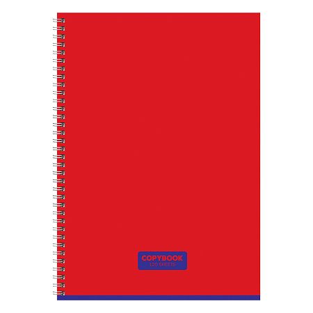 Тетрадь 120л., А4, клетка, на гребне BG "Copybook", глянцевая ламинация