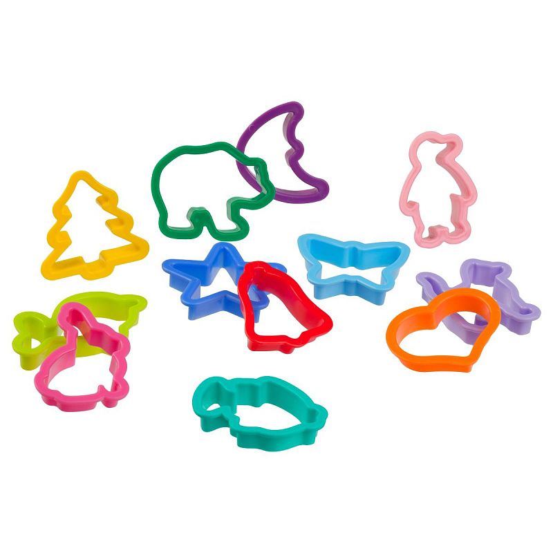 Тесто для лепки Гамма "Малыш", 8 цветов, 480г, формочки, скалка, стек, картоннная упаковка