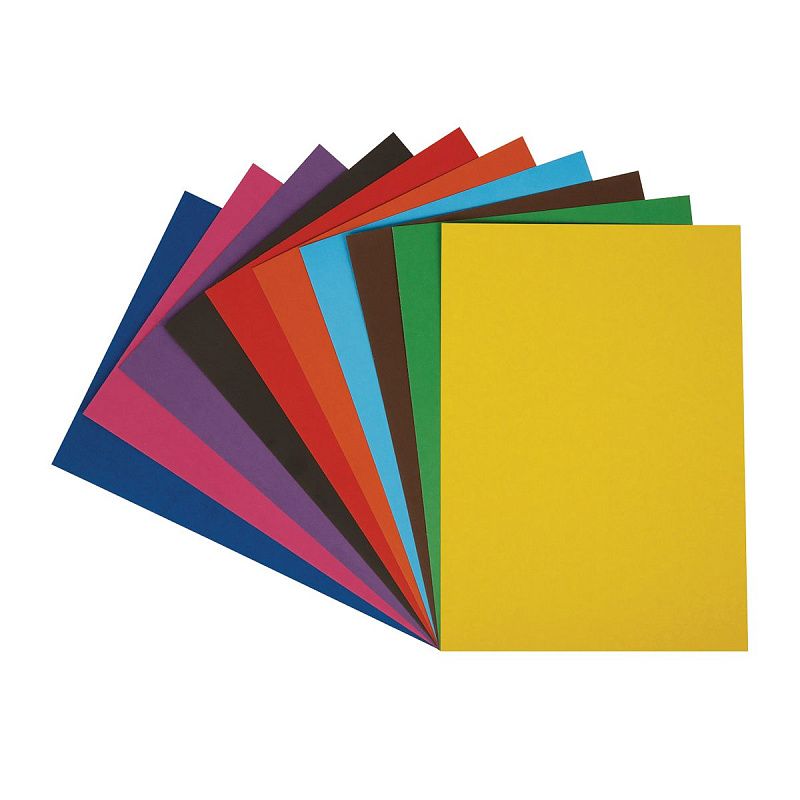 Картон цветной А4, Мульти-Пульти, 10л., 10цв., немелованный, в папке, "Приключения Енота"