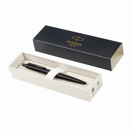 Ручка шариковая PARKER "Jotter XL Monochrome Black BT", корпус черный, нержавеющая сталь, синяя, 2122753 