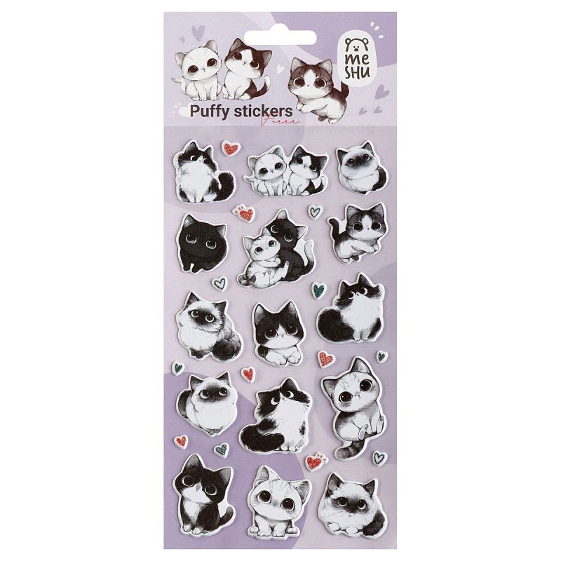 Наклейки объемные MESHU "Furrr", 10*23см, инд. уп., европодвес