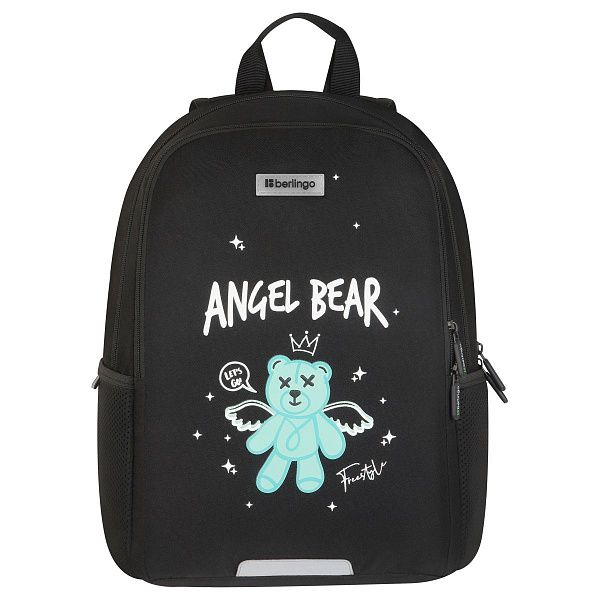 Рюкзак Berlingo UltraComfort "Angel bear" 38*28,5*16см, 2 отделения, 2 кармана, эргономичная спинка