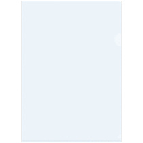 Папка-уголок OfficeSpace А4, 150мкм, пластик, прозрачная бесцветная