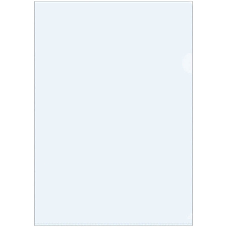 Папка-уголок OfficeSpace А4, 150мкм, пластик, прозрачная бесцветная