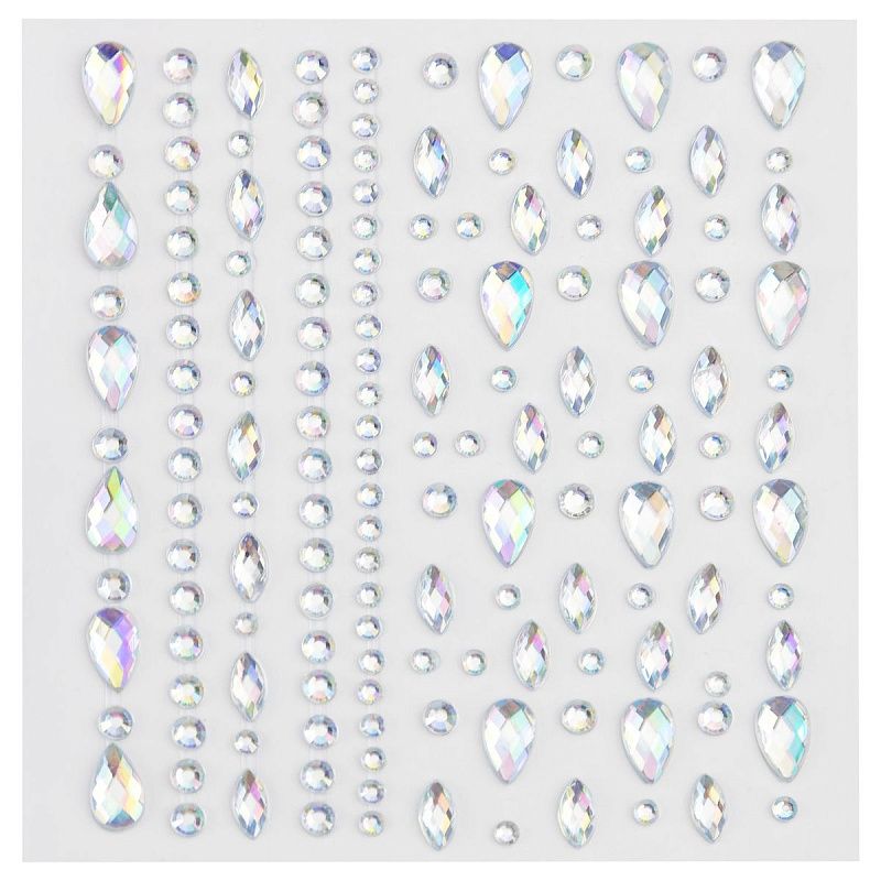 Наклейки-стразы MESHU "Glow", 16*10,5см