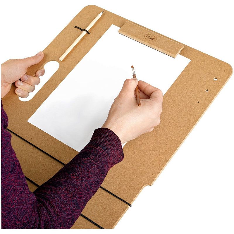 Планшет-клипборд МДФ, А3 (40*47см) Гамма "Студия", магнитный зажим, ручка