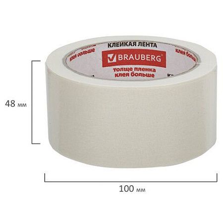 Клейкая лента малярная креппированная 48 мм x 25 м, BRAUBERG, 226428