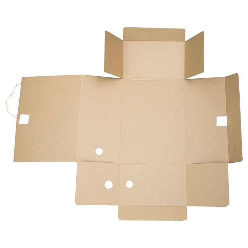 Папка архивная с завязками "Standard" плотная, микрогофрокартон, 150мм, бурый, 1400л. 