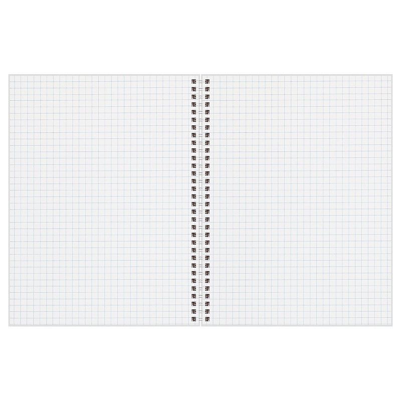 Тетрадь 120л., А5, клетка на гребне BG "Paper art", матовая ламинация, выб. лак, твердая обложка