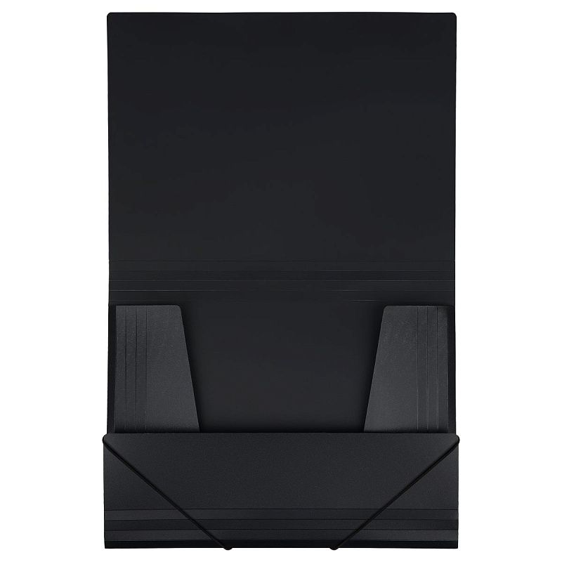 Папка на резинке OfficeSpace "Вита" А4, 500мкм, пластик, черная 