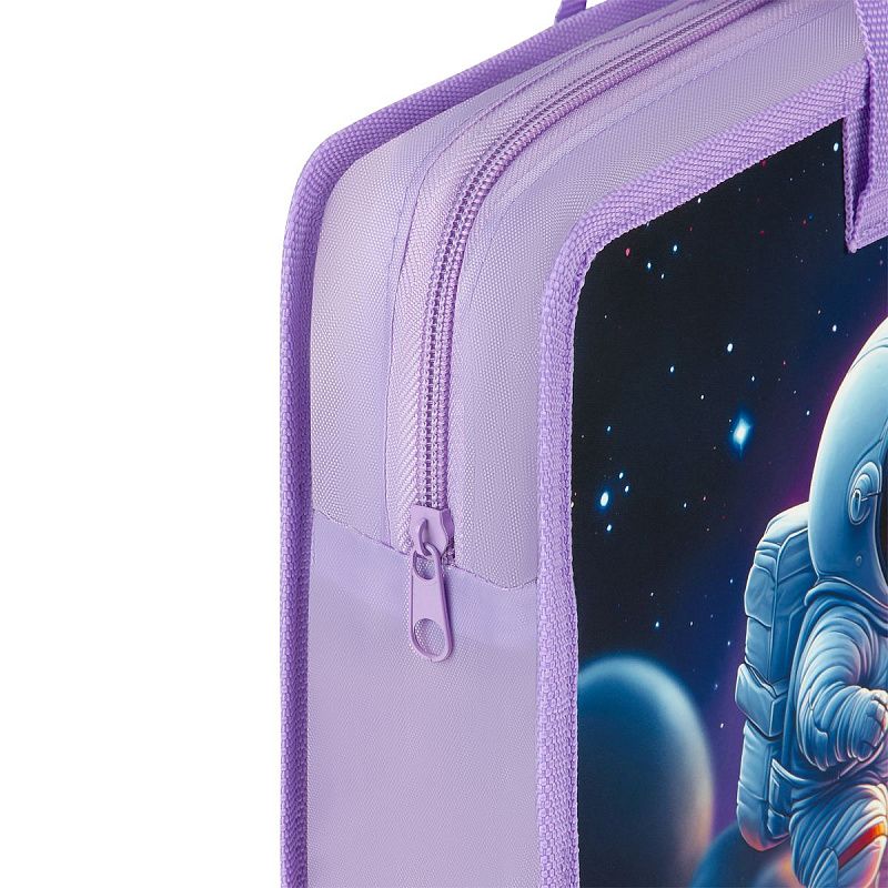 Папка с ручками А4 ArtSpace "A Wonderful World", пластик, на молнии, 70мм 