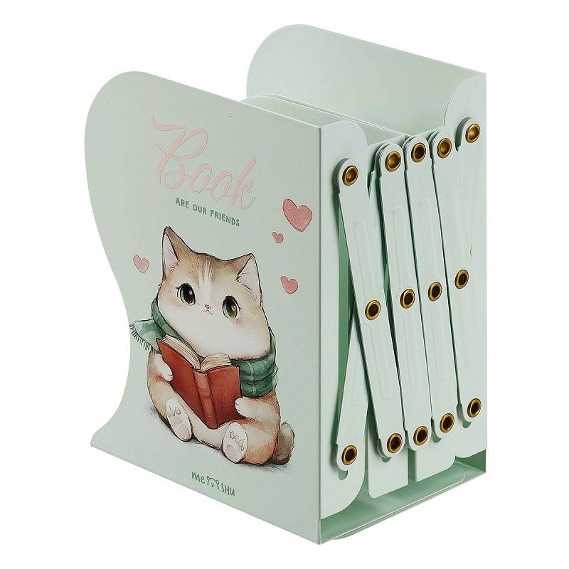 Подставка для книг MESHU "Dear Friend", металлическая, 3 отделения, раздвижная 