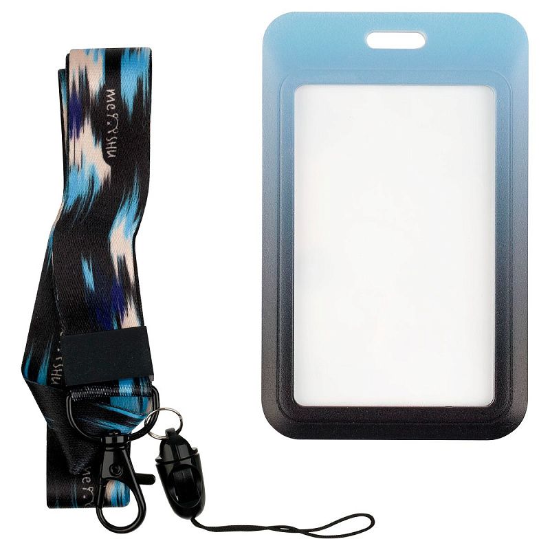 Бейдж вертикальный MESHU "Нежность", 110*70мм, лента с карабином, 2D печать, опп пакет, европодвес