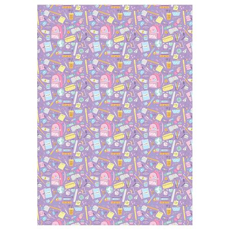 Упаковочная бумага глянц. 70*100см, MESHU "Stylish", 80 г/м2, ассорти, 5 дизайнов