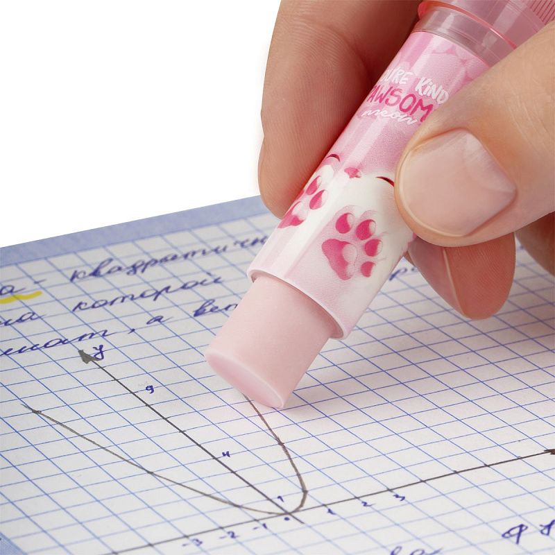 Ластик MESHU "Crystal Paw", 90*25*20 мм, термопластичная резина, пластиковый футляр, дисплей бокс 