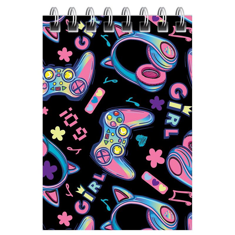 Блокнот А7 40л. на гребне BG "МИКС для девочек"