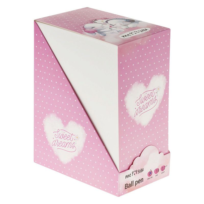 Ручка шариковая MESHU "Music Bunny" синяя, 0,7мм, корпус ассорти 