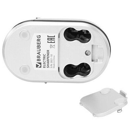 Точилка электрическая BRAUBERG ONE фреза с автостопом, 4 батарейки AA/USB (под адаптер), 270577 