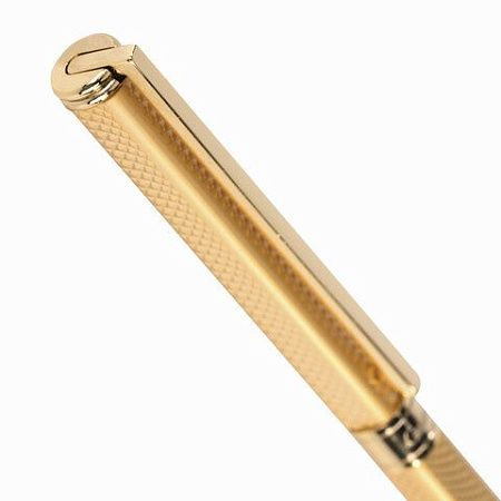 Ручка подарочная шариковая GALANT "Stiletto Gold", тонкий корпус, золотистый, золотистые детали, пишущий узел 0,7 мм, синяя, 140527 