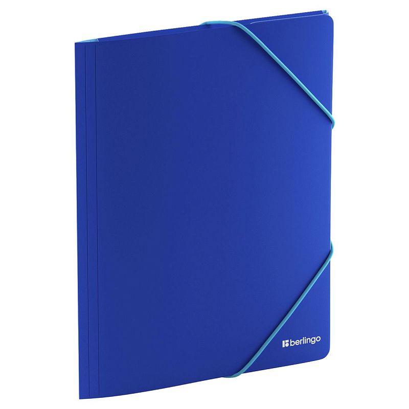 Папка на резинке Berlingo "Soft Touch Pro" А4, пластик, 600мкм, софт-тач, ассорти 