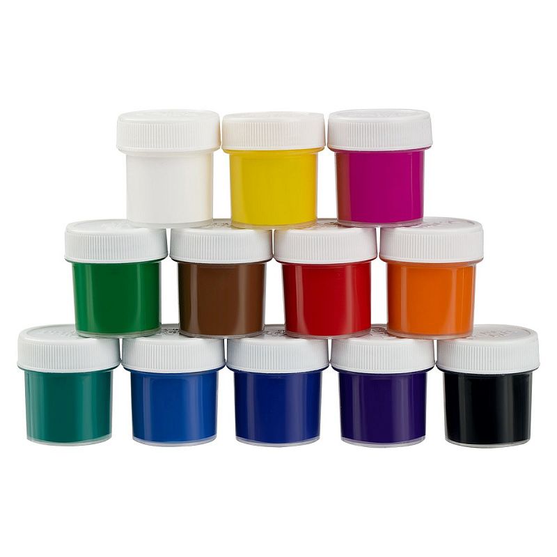 Краски акриловые декоративные Гамма "Хобби", 12 цветов, 20мл, картон. упаковка NEW