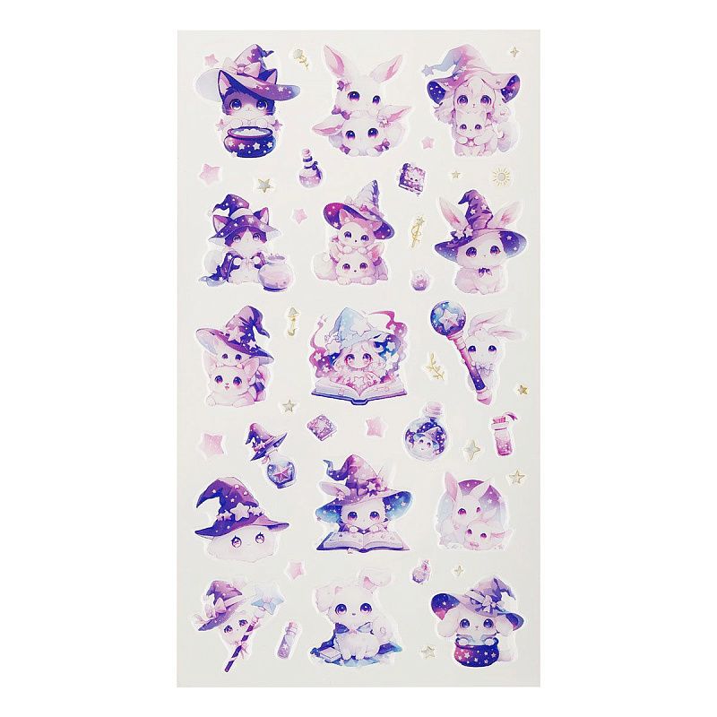 Наклейки гелевые MESHU  "Magical alchemy" , 10*23см, инд. уп., европодвес