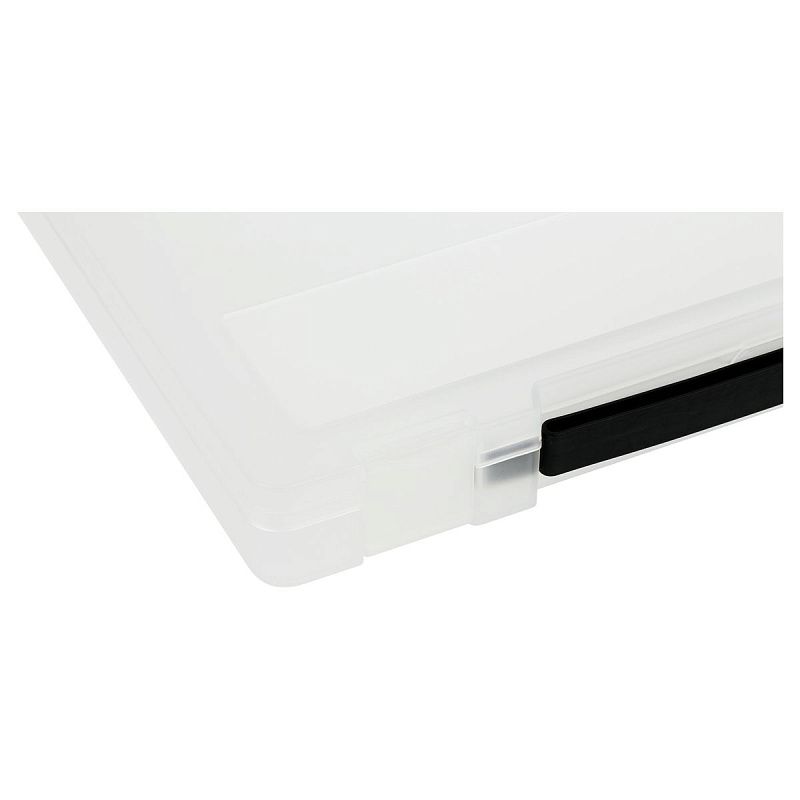 Портфель СТАММ с выдвижной ручкой, 270*350*45мм, прозрачный 