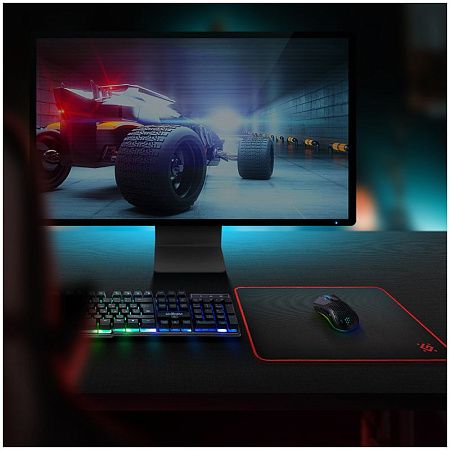 Коврик для мыши Defender Black M 360*270*3мм, ткань+резина