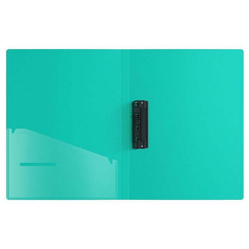 Папка с зажимом Berlingo "Your Way" А4, 17мм, 600мкм, мятная, с внутр. карманом 