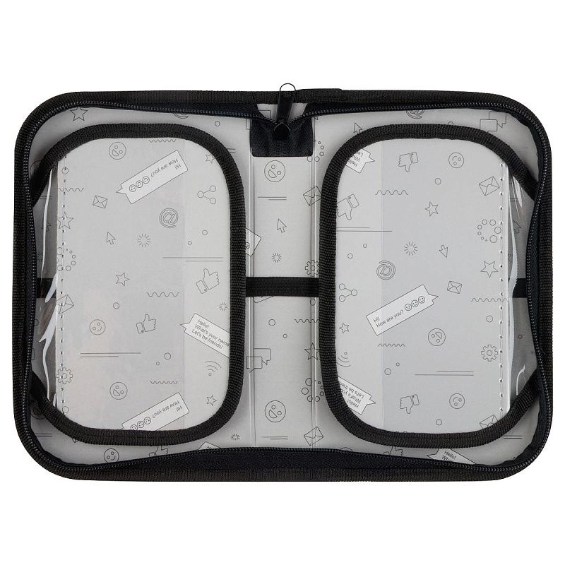 Пенал 1 отделение, 200*130 ArtSpace "Streets of Tokyo", две откидные секции, ткань 