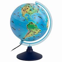Глобус интерактивный + очки VR, зоогеографический, GLOBEN, 25см, с подсветкой, INT12500306
