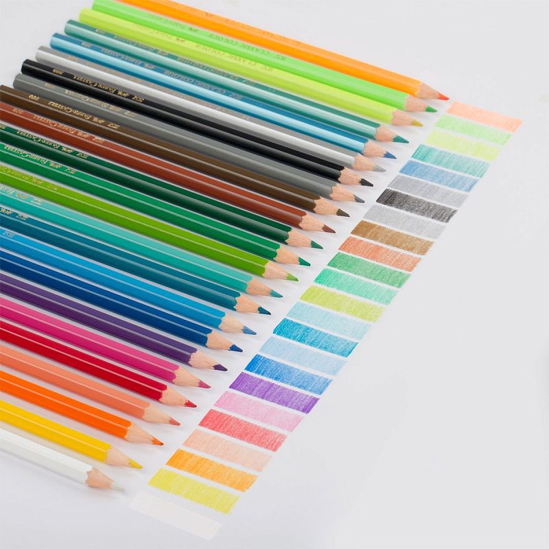 Карандаши цветные Faber-Castell "Dinosaur", 18 цв. + 3 цв. металл. + 3 цв. неон. + наклейки, заточен., картон, европодвес