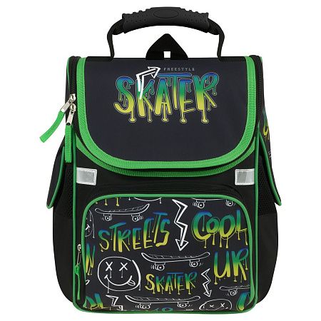 Ранец ArtSpace Junior "Skater" 37*28*21см, 1 отделение, 3 кармана, анатомическая спинка 