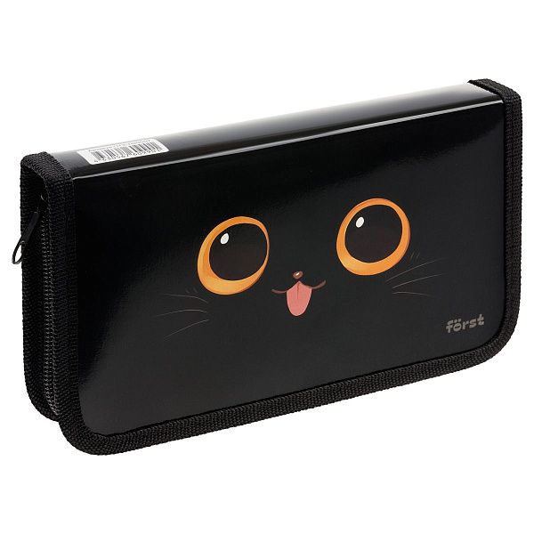 Пенал 1 отделение, 190*110 Först" Eyes in the dark" (Глаза в темноте), ламинированный картон