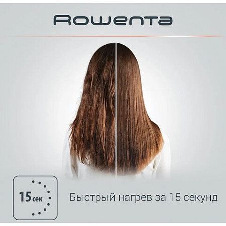 Выпрямитель для волос ROWENTA SF6220D0, 5 режимов нагрева 130-230°С, керамика, черный, 1830005680