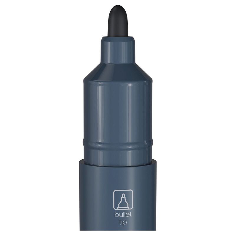 Маркер перманентный Berlingo "Multiline PE200" черный, пулевидный, 2мм 